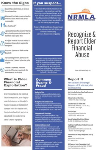 Recognize & Report Elder Financial Abuse